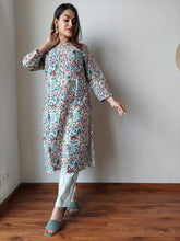 New Exclusive Hand  block printed Stitched Cotton  Kurtis with Pant